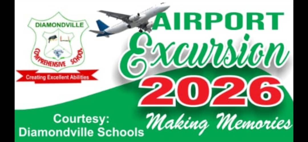 Diamondville students on an airport excursion
