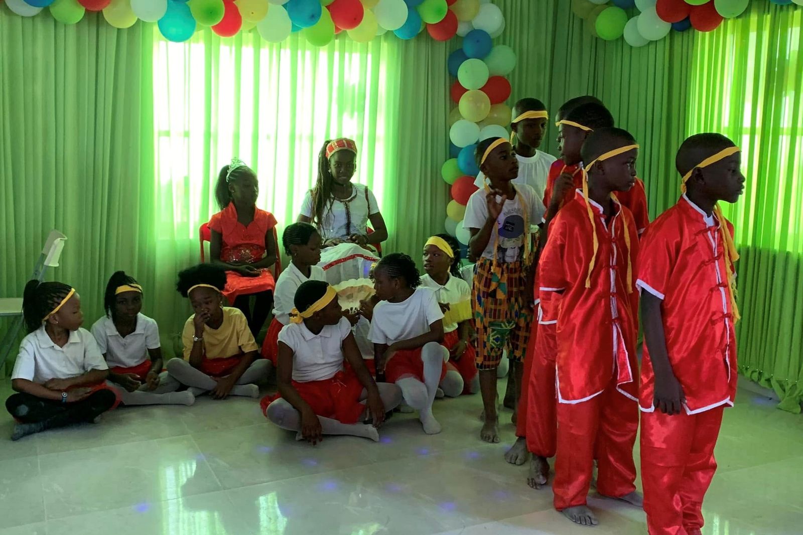 A cultural performance at Diamondville