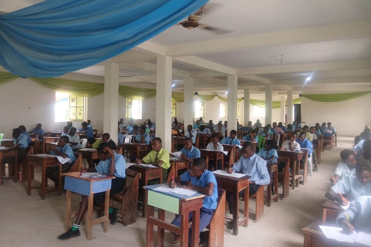 Diamondville students during examinations